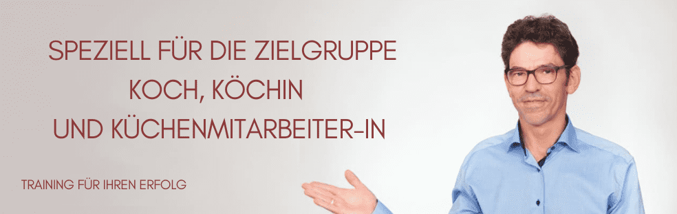Rhetorik-Center Zumpe Dipl.- Betriebswirt Ingo Zumpe - Zielgruppe: Koch, Köchin, Küchenmitarbeiter
